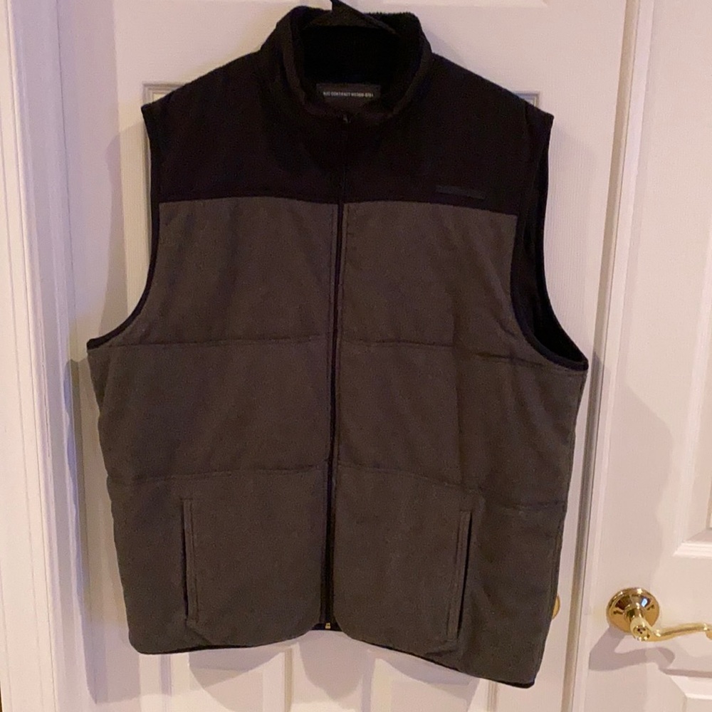 XXL zip reversible Nautica jeans vest